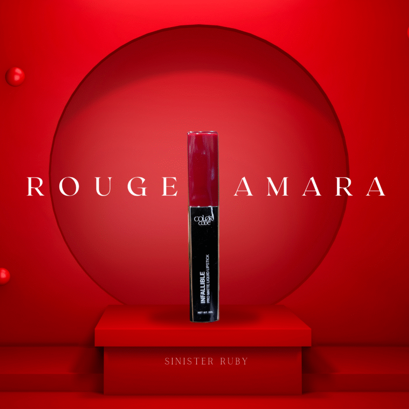 RougeAmara Infallible Pro Matte Liquid Lipstick – Sinister Ruby